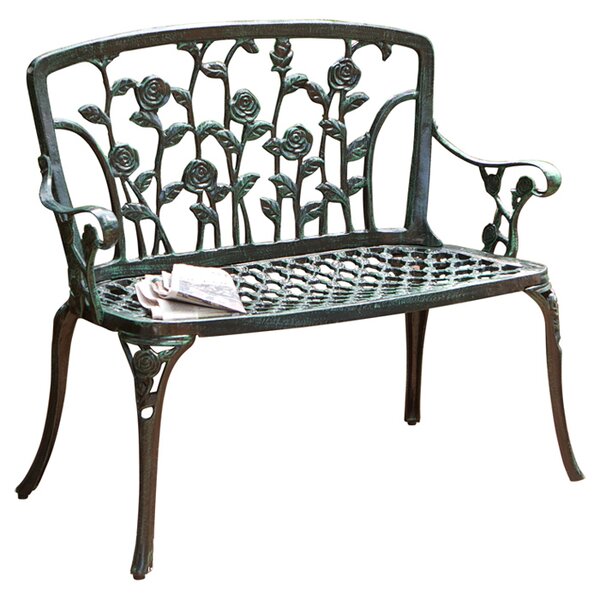 Small wrought iron bench sale